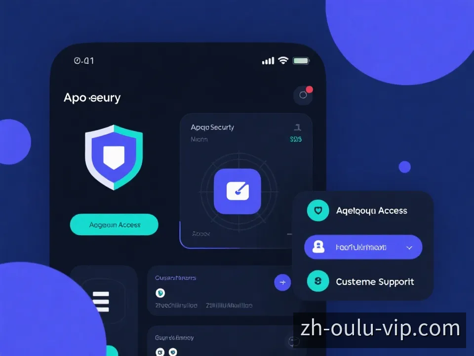 移动端安全访问与客服支持示意图